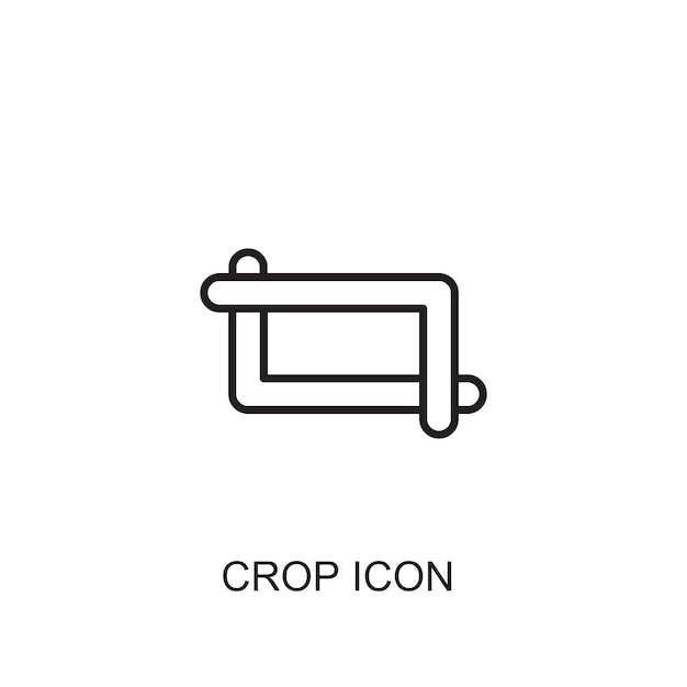 Crop vector icon icon