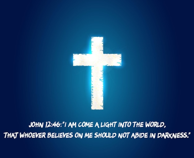 cross light. Jesus light. isolated on background. Vector illustration. Eps 10.