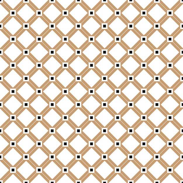 Cross lines gold vector pattern, background. Seamless repeatable grid, mesh pattern.