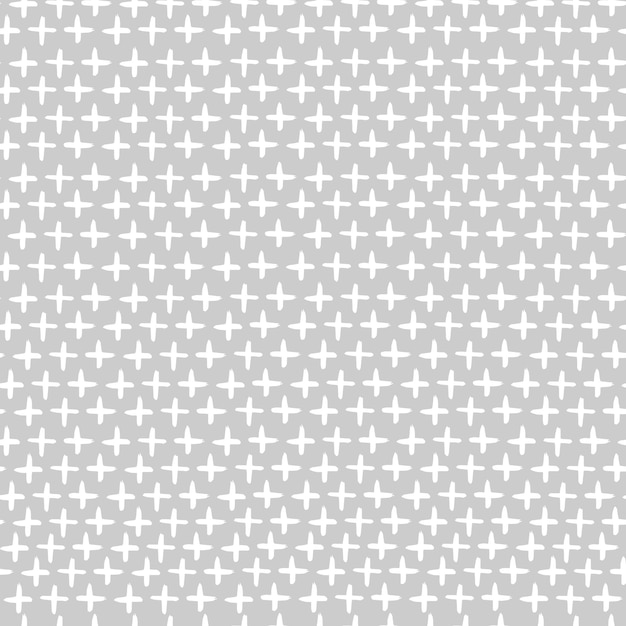 Crosses abstract geometric minimalism vector seamless pattern