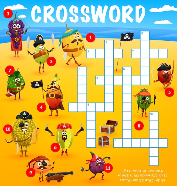 Crossword grid worksheet find a word quiz game