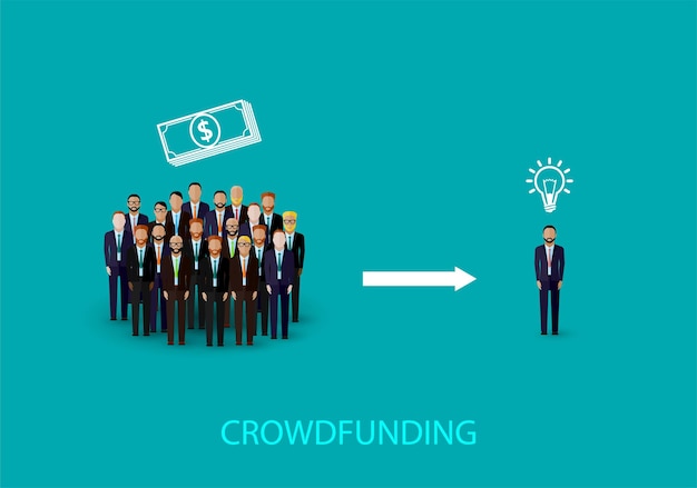 Crowdfunding concept