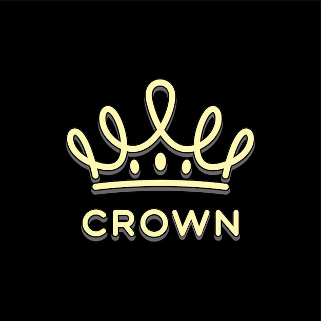 Crown King Queen Princess Minimalist Simple Luxury Elegant Logo Design Inspiration