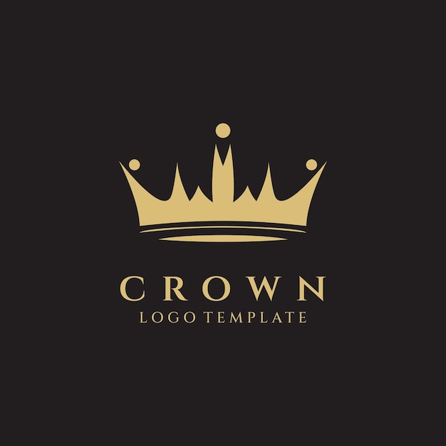 Crown logo design vector illustration