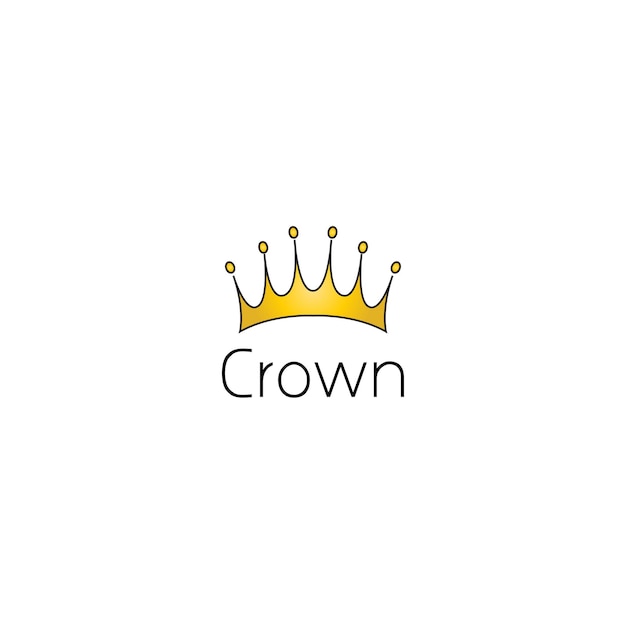 Crown logo graphic design concept