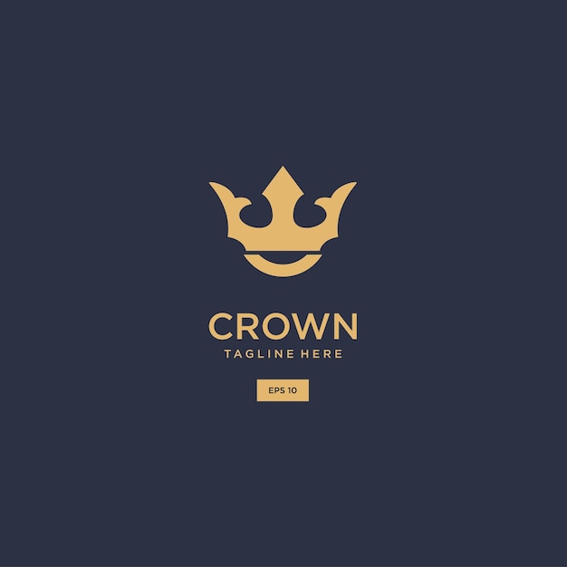 Crown logo icon design template vector illustration