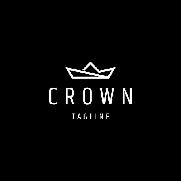 Crown logo icon design template