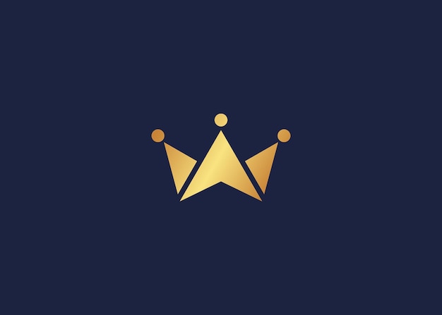 crown logo icon design vector design template inspiration