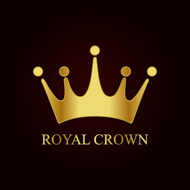 Crown Logo Royal King Queen abstract Logo design vector template