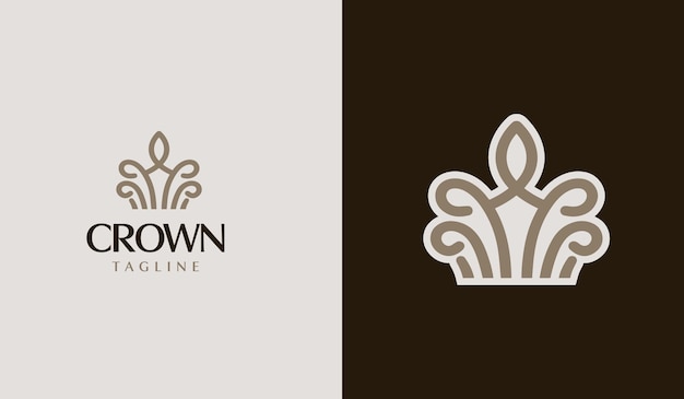 Crown Logo Template Universal creative premium symbol Vector illustration Creative Minimal design template Symbol for Corporate Business Identity