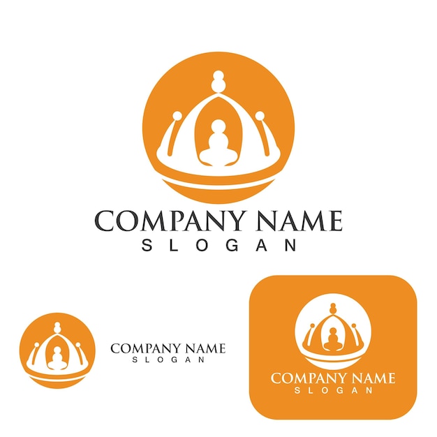 Crown Logo Template vector icon illustration design