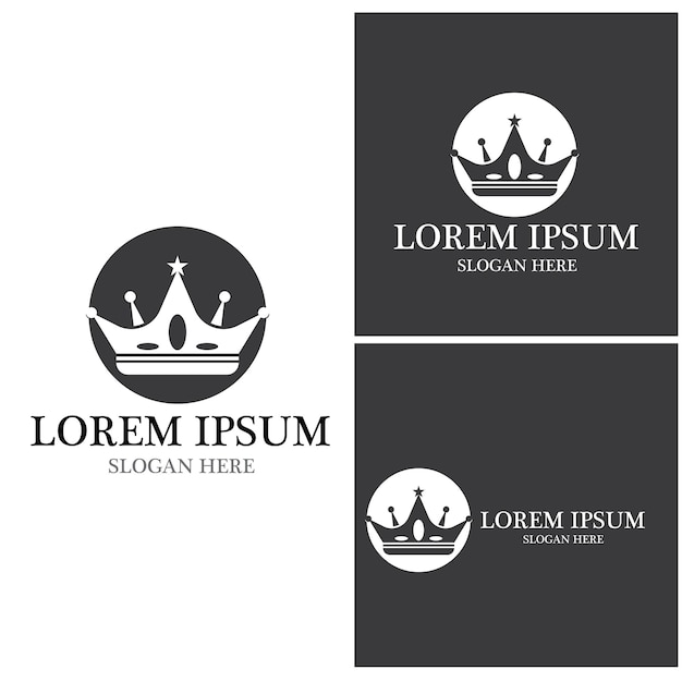 Crown Logo Template vector icon