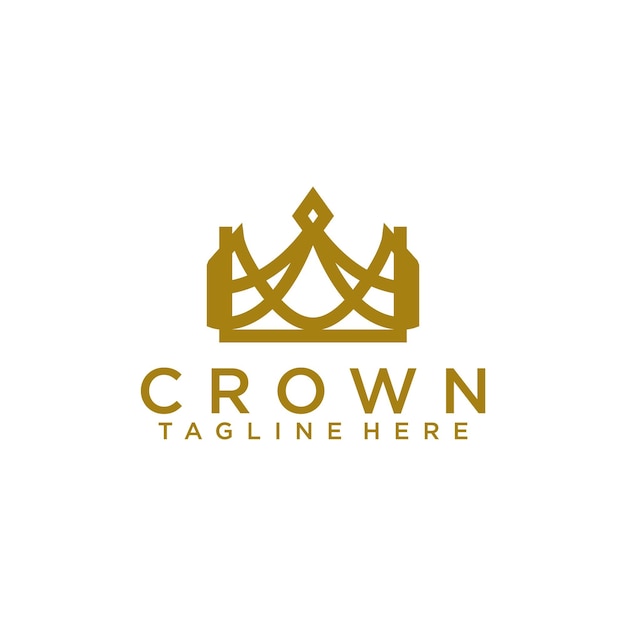 Crown Logo Template Vector Luxury Logo Concept