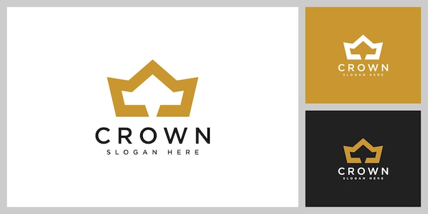 Crown logo vector design template