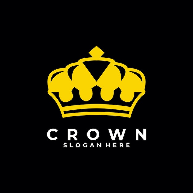 Crown logo vector design template