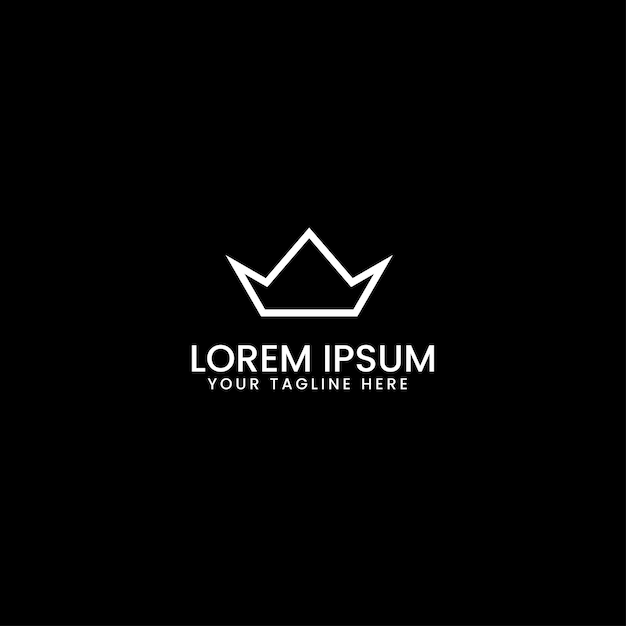 Crown luxury logo design template