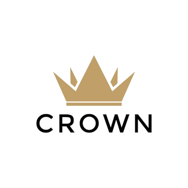 Crown simple logo crown icon template vector design