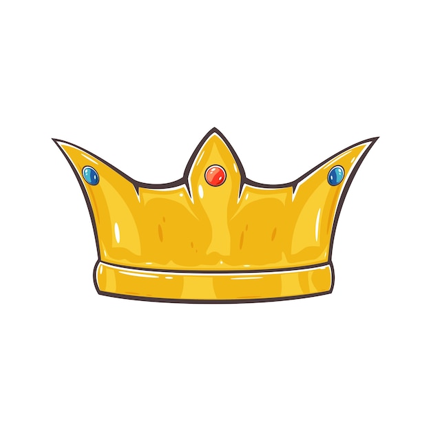 Crown on white background