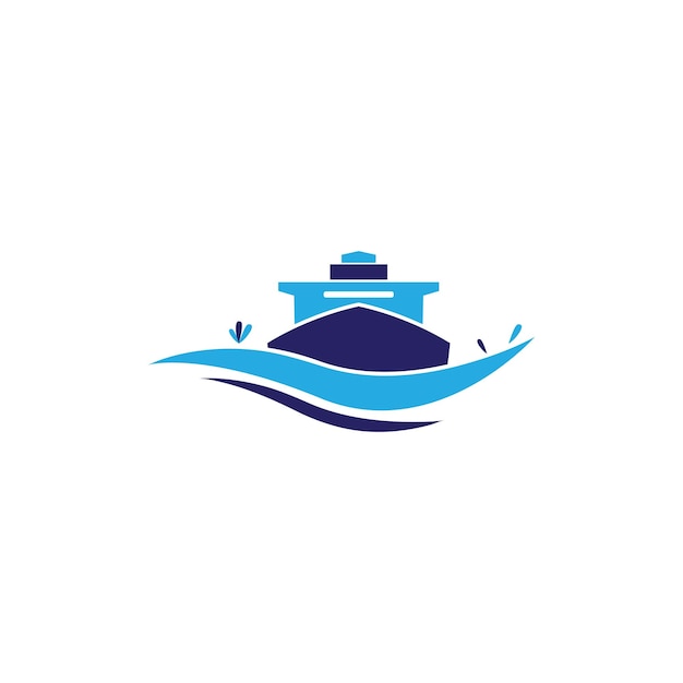 Cruise ship Logo Template vector icon