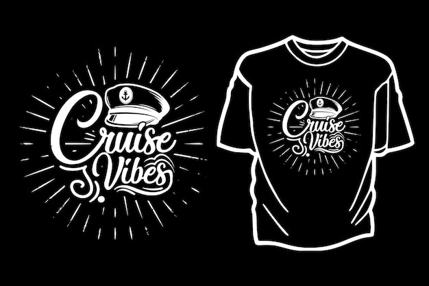 Cruise Tshirt design Premium Vector