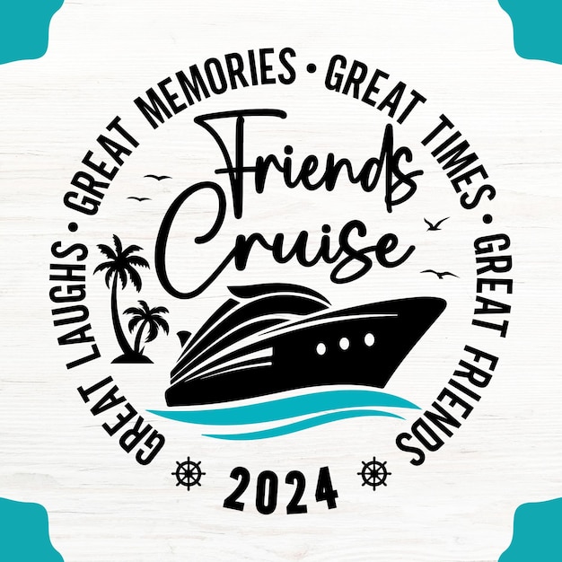 Cruise Typography T shirt design