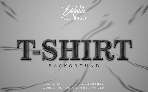 Vector crumpled editable text effect