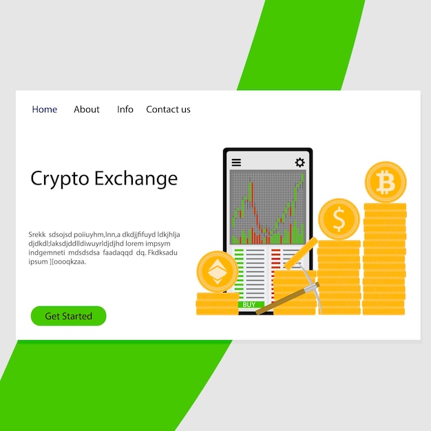 Crypro exchange landing page currency market online to trading