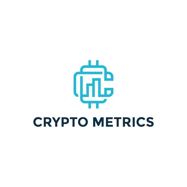 Crypto Metrics Logo Design Template