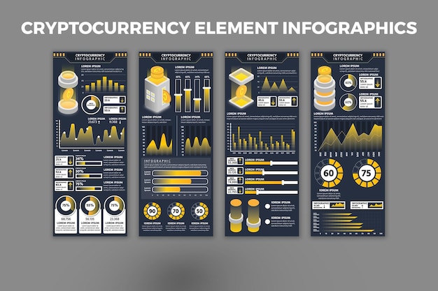 Cryptocurrency Element Infographic Design