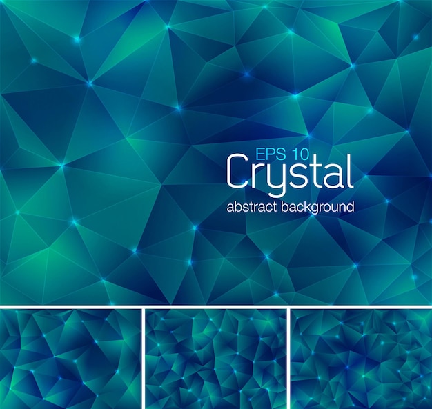 Vector crystal abstract background