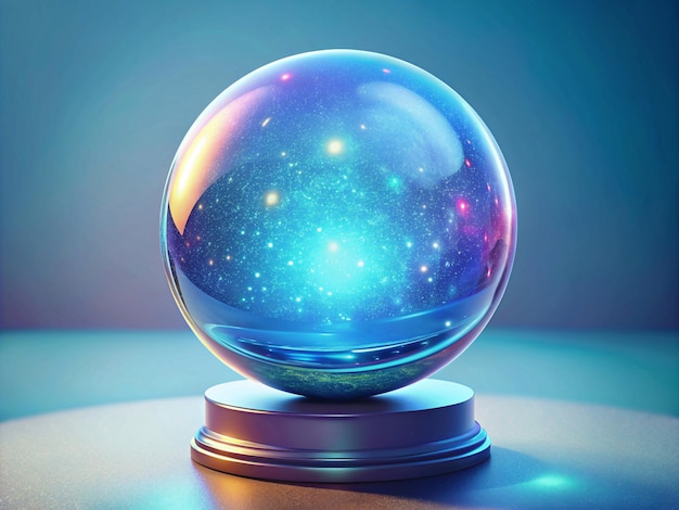 Crystal Ball with Galaxy Inside