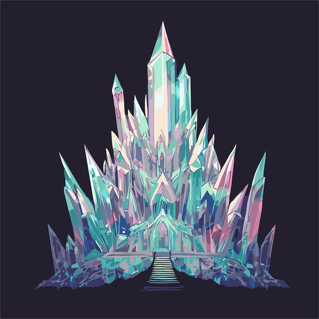 Crystal castle vector 3