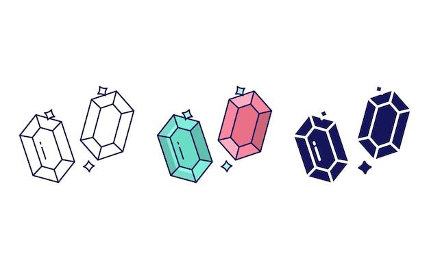 Crystal vector icon