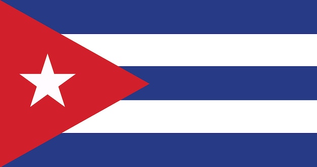 Cuba flag in vector