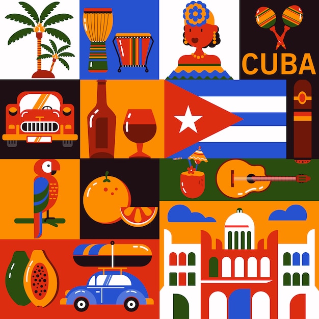 Cuba Havana tourism symbols