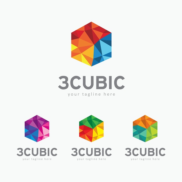 Cubic logo template