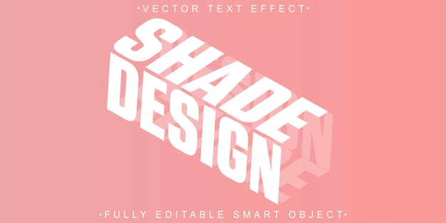 Vector cubic shade design white minimal vector fully editable smart object text effect