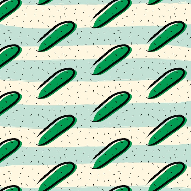 cucumber fruit pattern background