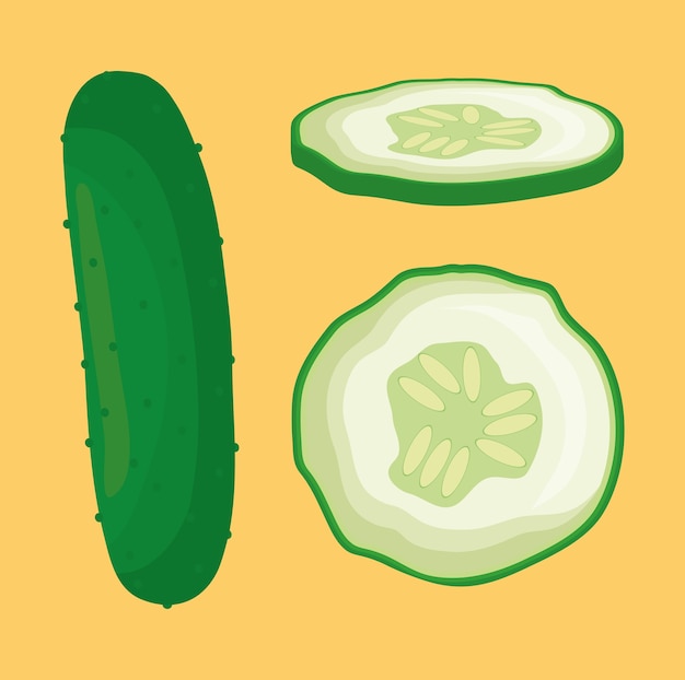 cucumber vegetable icon 