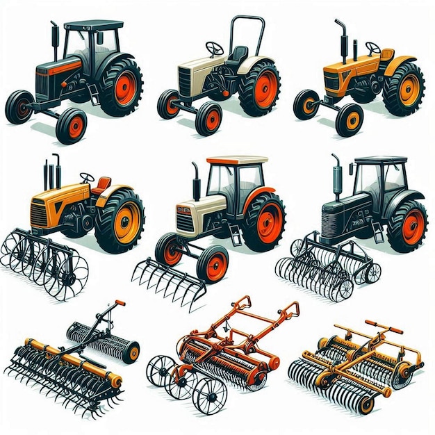 Cultivator vector illustration