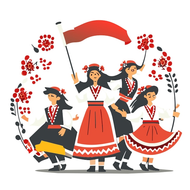 Vector cultural festivals and celebrations vector illustration flat 2