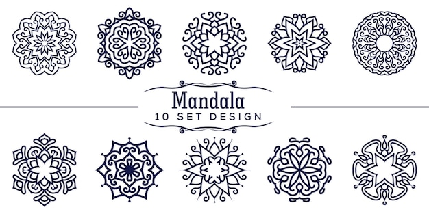 Vector cultural mandala desing pack