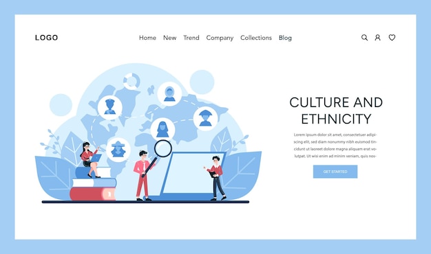 Culture and ethnicity set this vector illustration thoughtfully highlights the influence of cultural