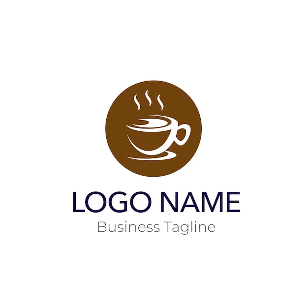 cup of coffee cafe logo design business template collection