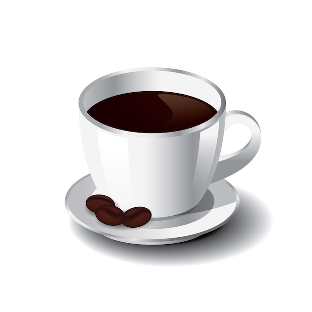 a cup of coffee vector illustration