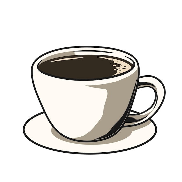 A cup of coffee vector