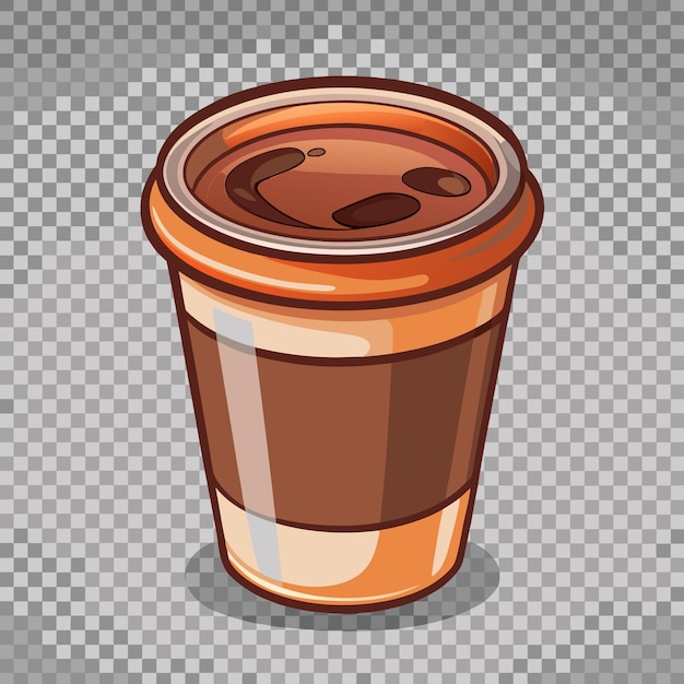 Vector a cup of coffee with cream drink vector illustration