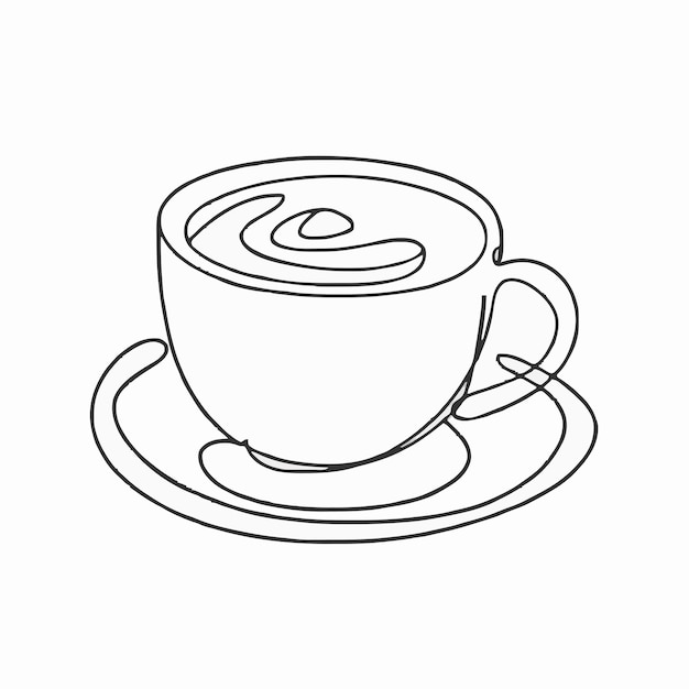 a cup of coffee with a spoon on a saucer