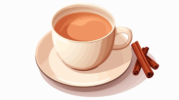 a cup of coffee with a wooden spoon on a saucer with a wooden spoon