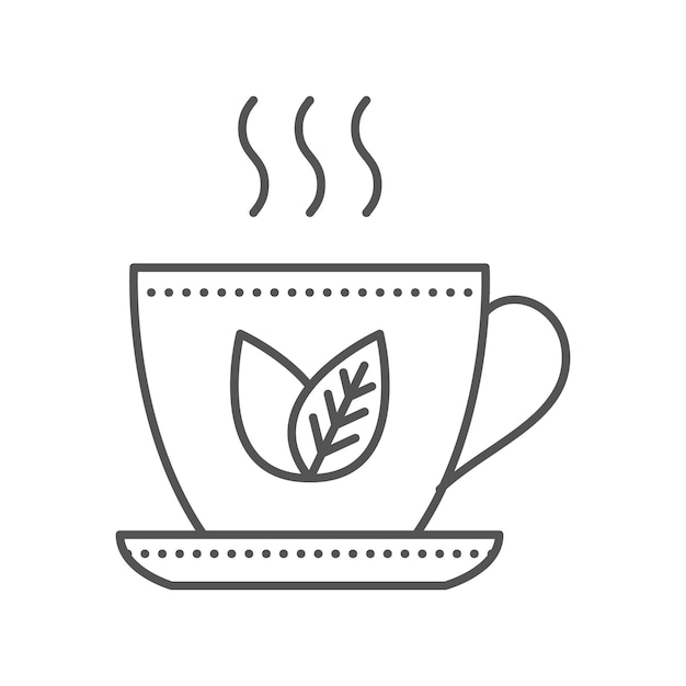 Cup of green tea icon